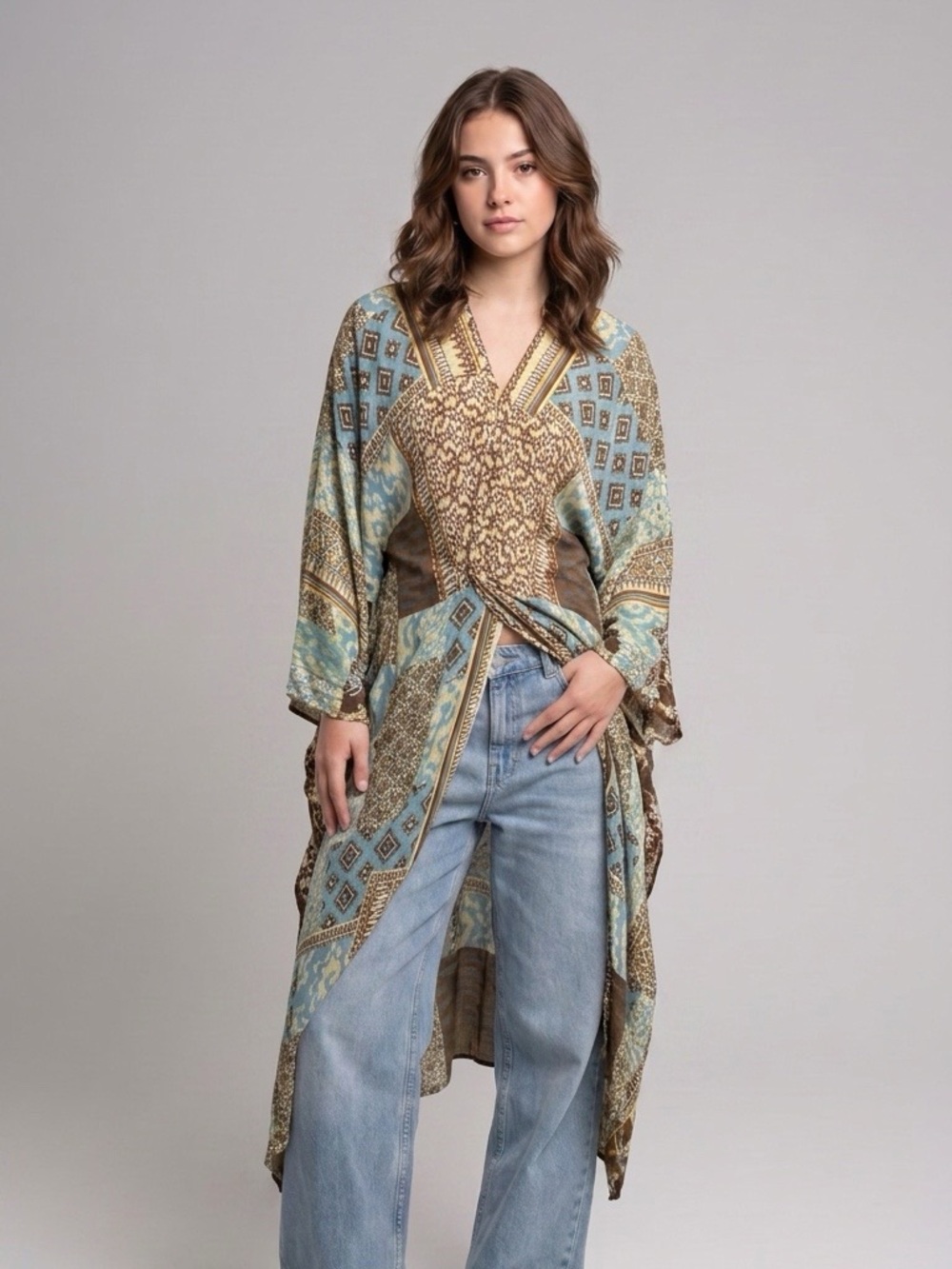 Bohemian Patterned Duster